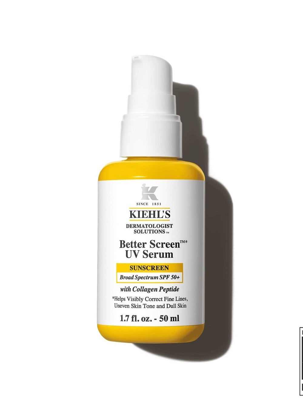 Kiehl's Better Screen UV Serum SPF 50+ Facial Sunscreen with Collagen Peptide
